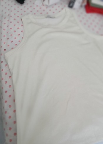 Beyaz Sporcu tişört - Görsel 4