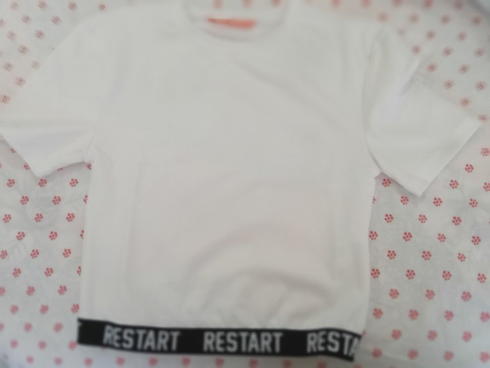 Beyaz Sporcu tişört - Görsel 2