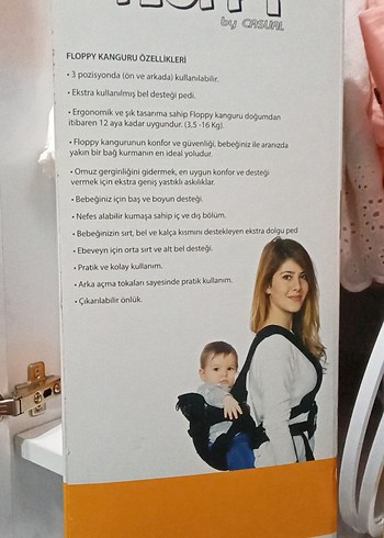 Casual Siyah Bebek Taşıyıcı kanguru - Görsel 2