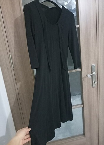 Siyah uzun elbise. S beden 