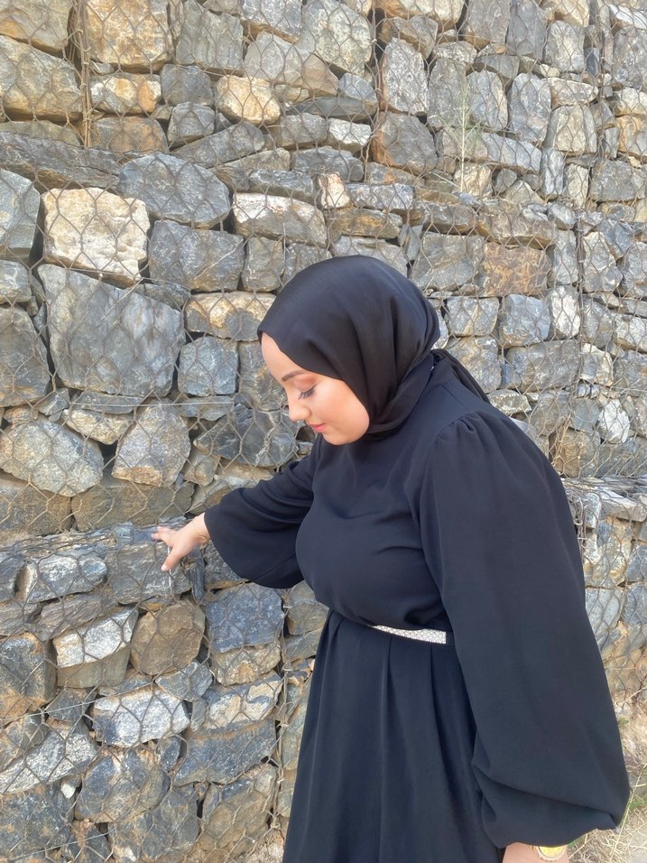 Siyah abiye elbise - Görsel 4