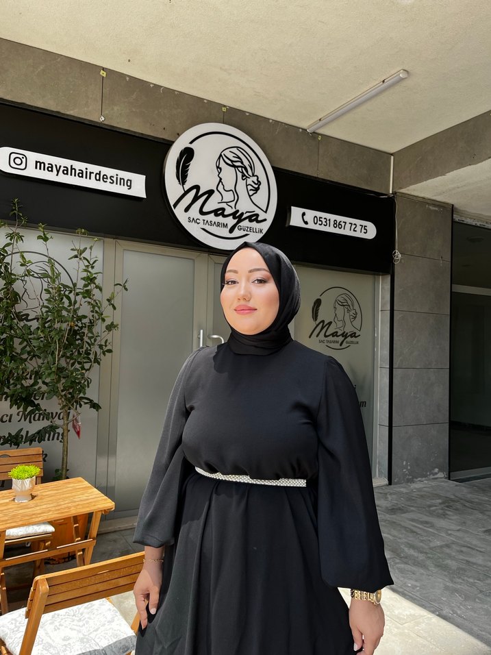 Siyah abiye elbise - Görsel 3