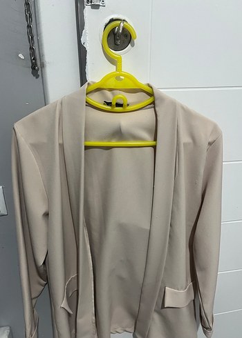 Bej Kadın Midi Blazer Ceket - Görsel 2