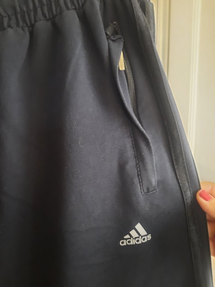 Adidas Erkek Lacivert Fermuarlı Eşofman - Görsel 3