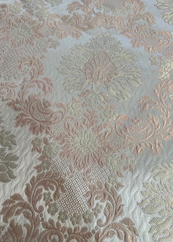 Nakışlı Beyaz Yatak Örtüsü - Görsel 10