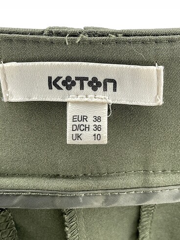 38 Beden haki Renk Koton Düz Kesim %70 İndirimli.