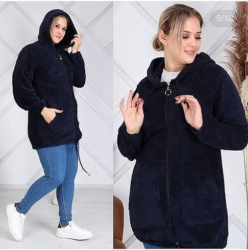 52 Beden çeşitli Renk Peluş hırka
