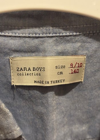 Zara 7-8 yaş erkek zara gömlek
