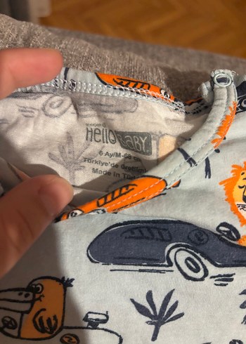 HelloBaby 6 adet 6-9 ay kısa tulum