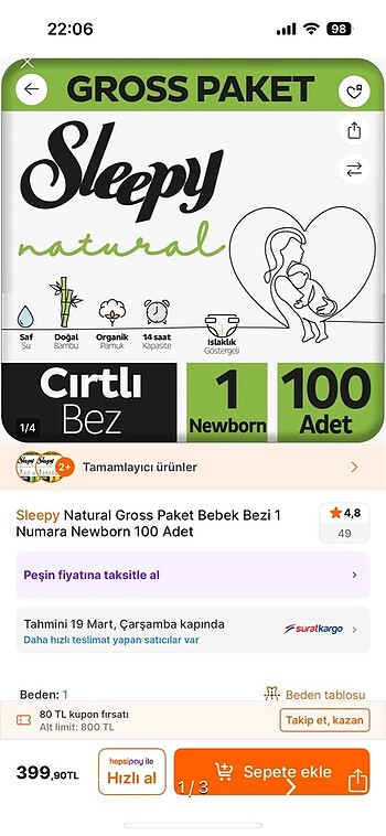 Sleepy 1 numara bez