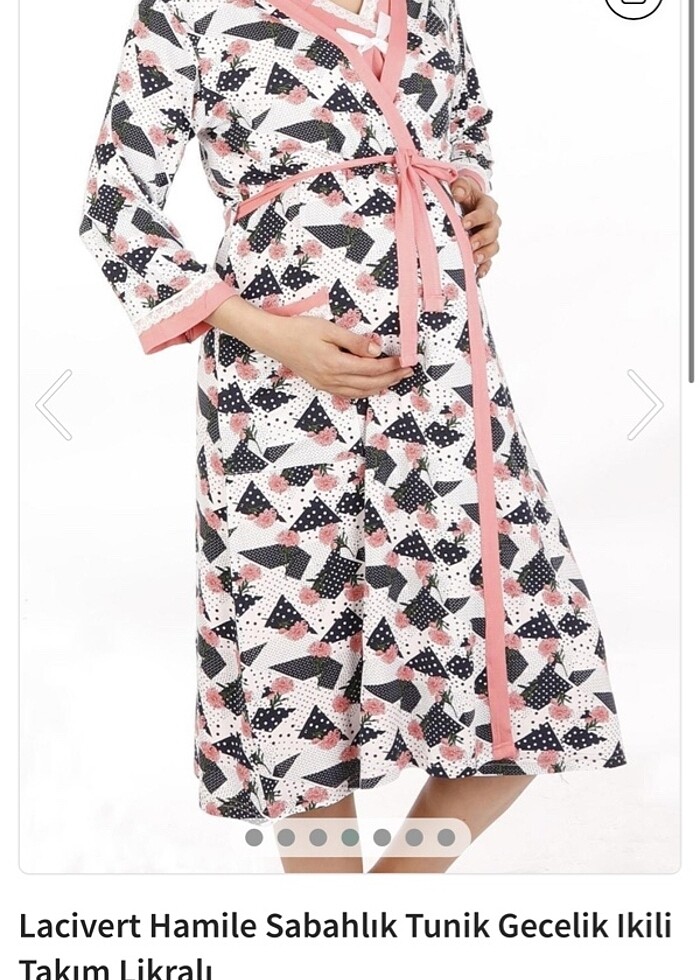 Hamile lohusa Xl gecelik sabahlık - Görsel 2