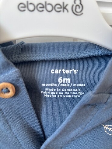 Carters Carters kapşonlu sweat 6 ay