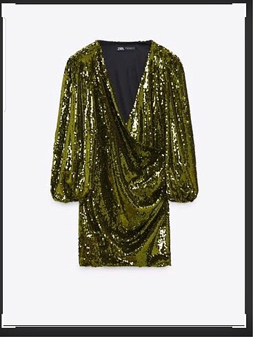 Zara payetli elbise - Görsel 2