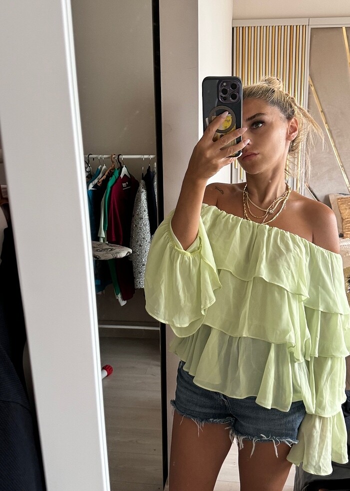 Fırfırlı bluz - Görsel 3