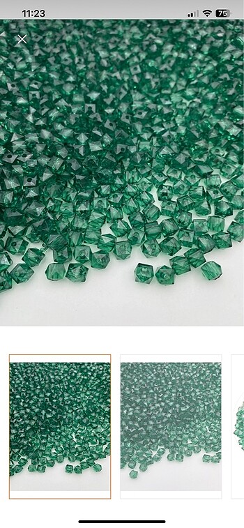  8 MM Akrilik Küp Boncuk 500 GR