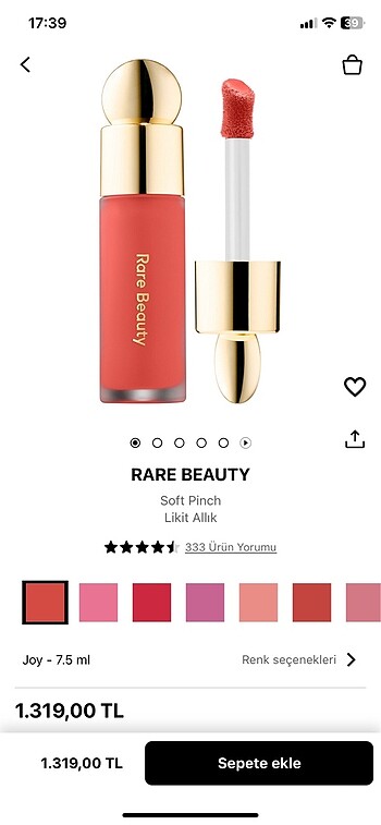 Rare beauty joy allık