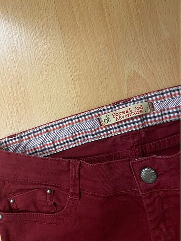 27 Beden bordo Renk Ole koton bordo pantolon