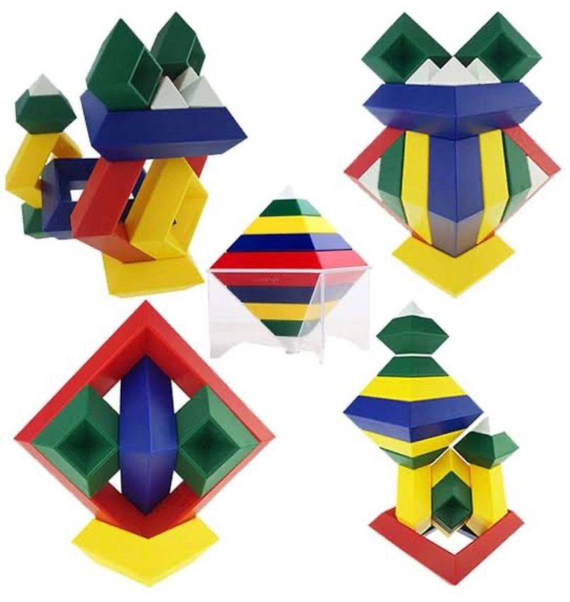 Renkli Eğitici Piramit Oyuncak - Görsel 4