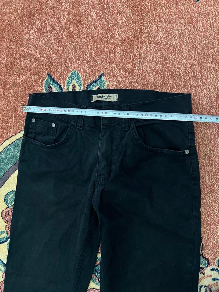 Siyah Denim Erkek Kot Pantolon - Görsel 4