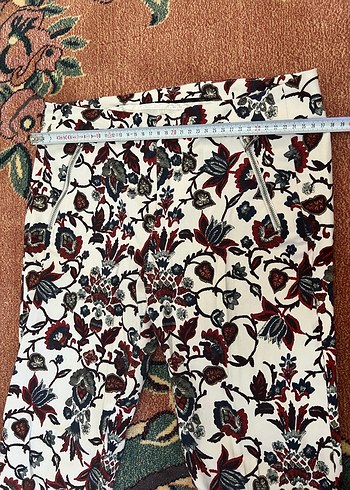 Çiçek Desenli Bohem Kadın Kumaş Pantolon - Görsel 6