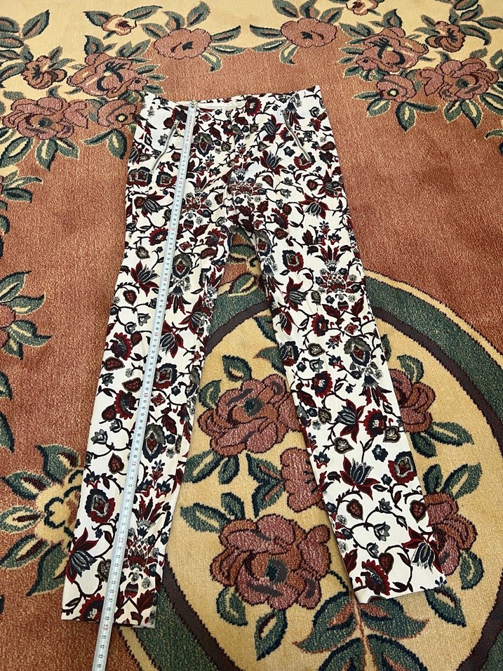 Çiçek Desenli Bohem Kadın Kumaş Pantolon - Görsel 4