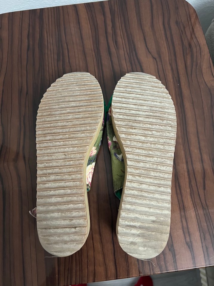 Yeşil Fiyonklu Kadın Dolgu Topuk Sandalet - Görsel 3