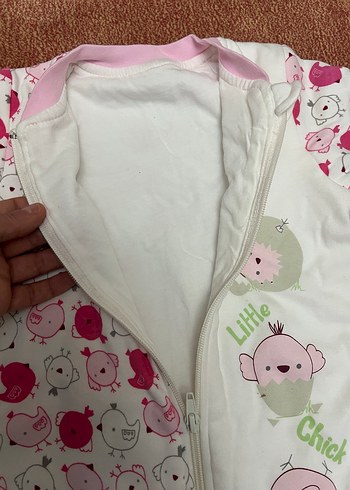 Renkli Desenli Fermuarlı Bebek Kız Tulum - Görsel 2