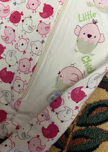 Renkli Desenli Fermuarlı Bebek Kız Tulum - Görsel 3