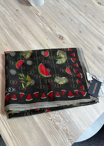 İmannoor Pamuk İpek Şal Orijinal Etiketli - Görsel 4