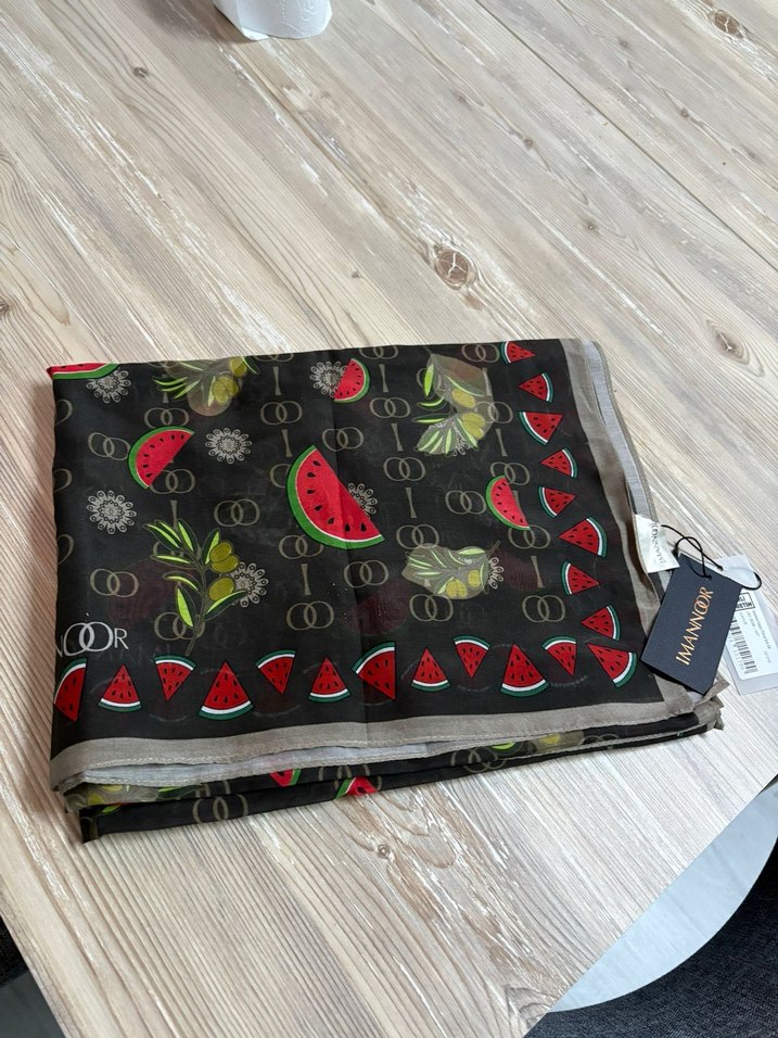 İmannoor Pamuk İpek Şal Orijinal Etiketli - Görsel 4