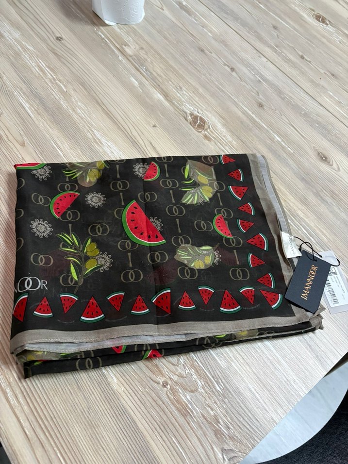 İmannoor Pamuk İpek Şal Orijinal Etiketli - Görsel 3