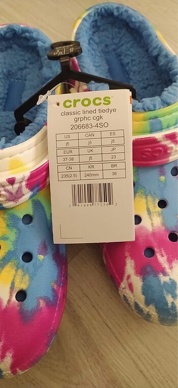 37,5 Beden çeşitli Renk ORİJİNAL CROCS TERLİK