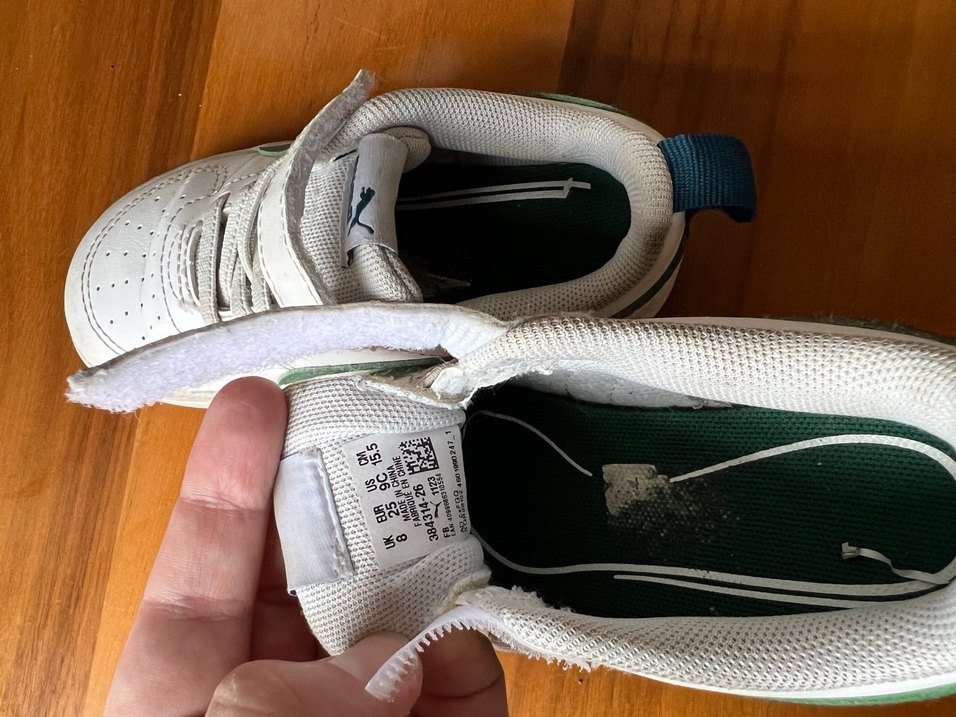 Beyaz Erkek Çocuk Spor Ayakkabı Velcro - Görsel 4