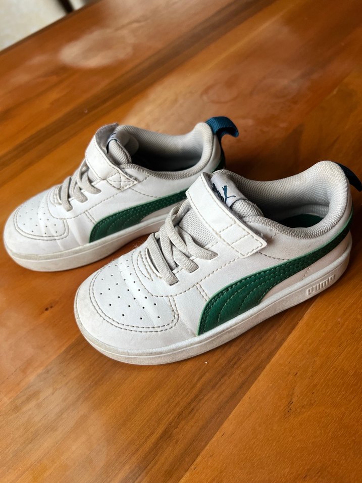 Beyaz Erkek Çocuk Spor Ayakkabı Velcro - Görsel 2