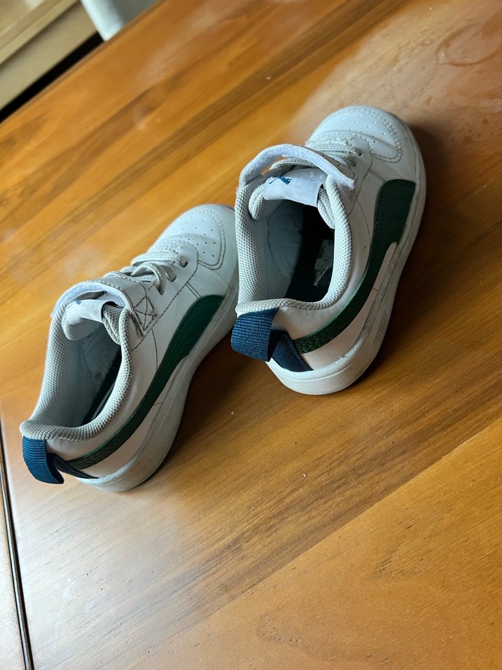 Beyaz Erkek Çocuk Spor Ayakkabı Velcro - Görsel 3