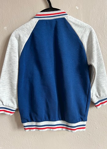 Erkek Çocuk Düğmeli Mavi Spor Ceket - Görsel 2