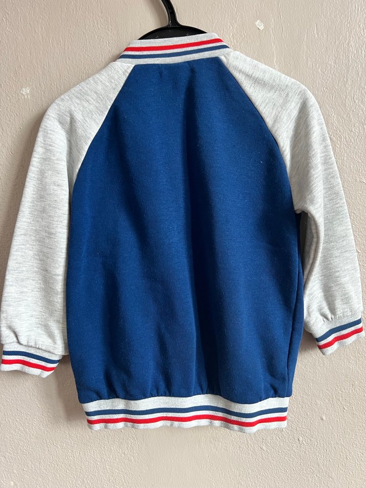 Erkek Çocuk Düğmeli Mavi Spor Ceket - Görsel 2