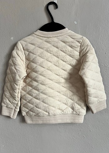 Bej Erkek Çocuk Fermuarlı Sweatshirt - Görsel 2