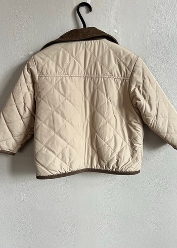 Bej Düğmeli Erkek Çocuk Mont - Görsel 2