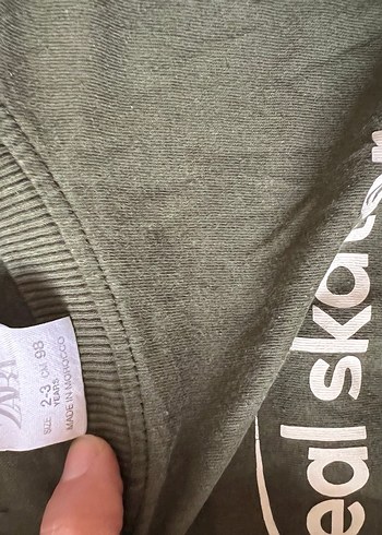 Yeşil Baskılı Erkek Çocuk Sweatshirt - Görsel 3