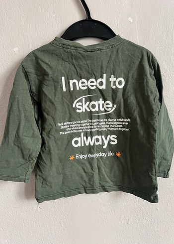 Yeşil Baskılı Erkek Çocuk Sweatshirt - Görsel 2