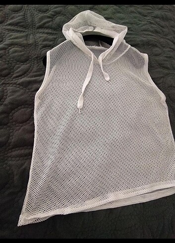 l Beden Fileli kapşonlu sweatshirt