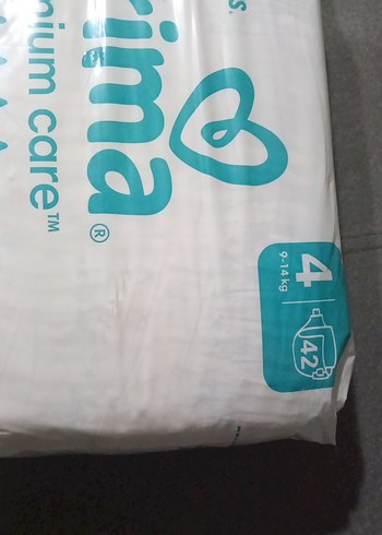 4 Beden: 7-18 kg Beden Prima Premium Care Bebek Bezi No:4 42'li