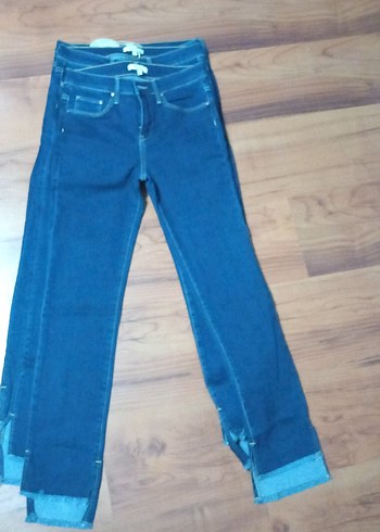 ipekyol Mavi Düğmeli Kadın Denim Pantolon