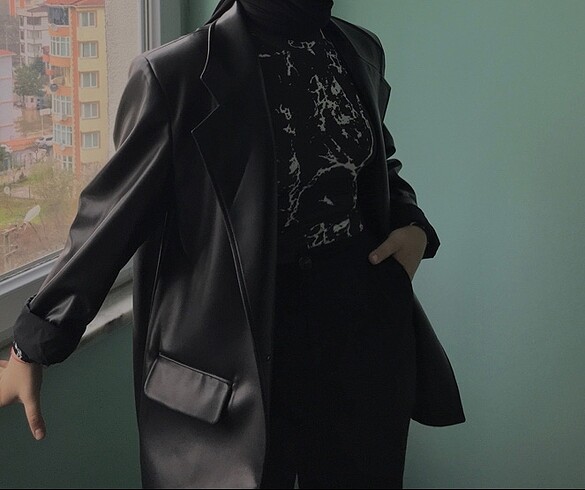 Deri Blazer Ceket