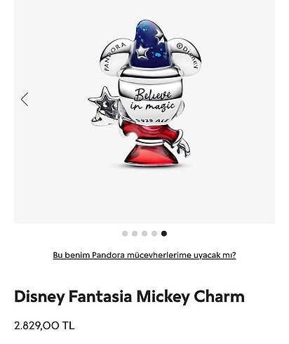 Pandora Pandora Mickey Charm