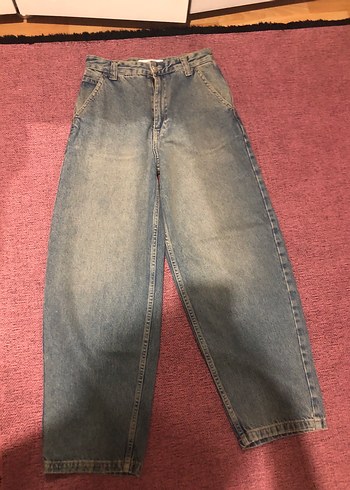 Bershka Acik Mavi Denim Jean