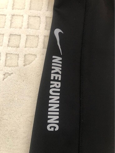 s Beden Nike Running Siyah Tayt Tül Transparan Detaylı