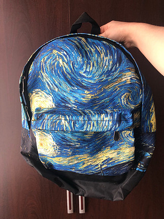 van gogh yıldızlı gece sırt çantası