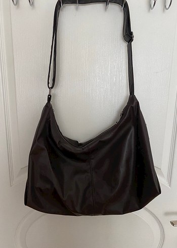 Kahverengi Deri Manuka Big City Tote
